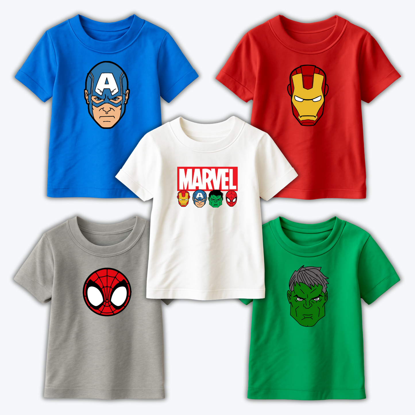 Pack of 5 Printed T-shirts for Kids