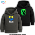 Pack of 2 Printed Hoodies for Kids