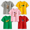 Pack of 5 Printed T-shirts for Kids