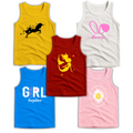 Pack of 5 Kids Sando Tanks