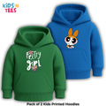 Pack of 2 Printed Hoodies for Kids