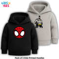 Pack of 2 Printed Hoodies for Kids