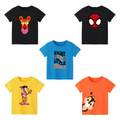 Pack of 5 Printed T-shirts - Premium Printed T-shirts for Teen Boys & Girls - 100% Cotton, High-Quality DTF Prints - Kids N Tees