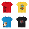 Pack of 4 Printed T-shirts - Premium Printed T-shirts for Teen Boys & Girls - 100% Cotton, High-Quality DTF Prints - Kids N Tees