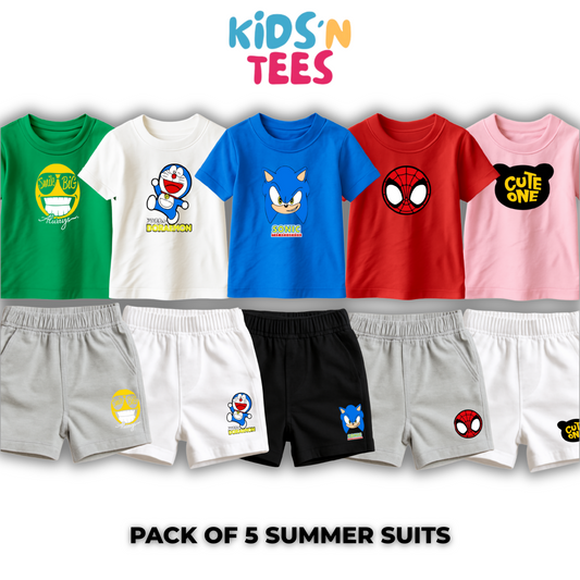 Pack of 5 Summer Suits for Kids