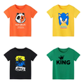 Pack of 4 Printed T-shirts - Premium Printed T-shirts for Teen Boys & Girls - 100% Cotton, High-Quality DTF Prints - Kids N Tees