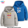 Pack of 2 Printed Hoodies for Kids