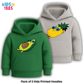 Pack of 2 Printed Hoodies for Kids