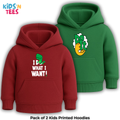 Pack of 2 Printed Hoodies for Kids