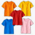 Pack of 5 Basic T-shirts for Kids
