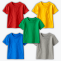 Pack of 5 Basic T-shirts for Kids