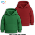 Pack of 2 Basic Hoodies for Kids