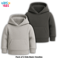 Pack of 2 Basic Hoodies for Kids