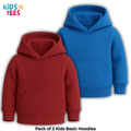 Pack of 2 Basic Hoodies for Kids