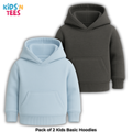 Pack of 2 Basic Hoodies for Kids